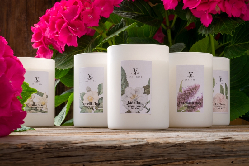 Rosemary Candle, Scented candles and mikados